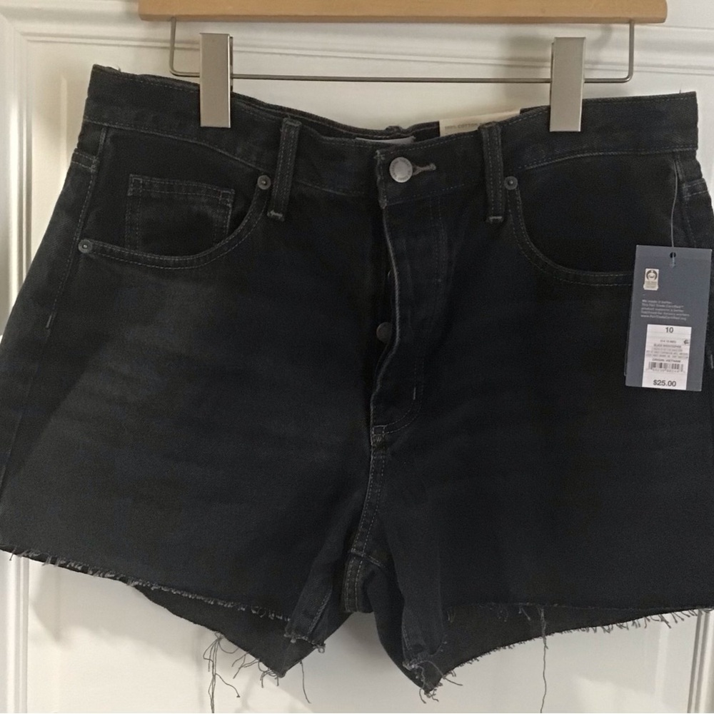 Black Denim Women's Shorts